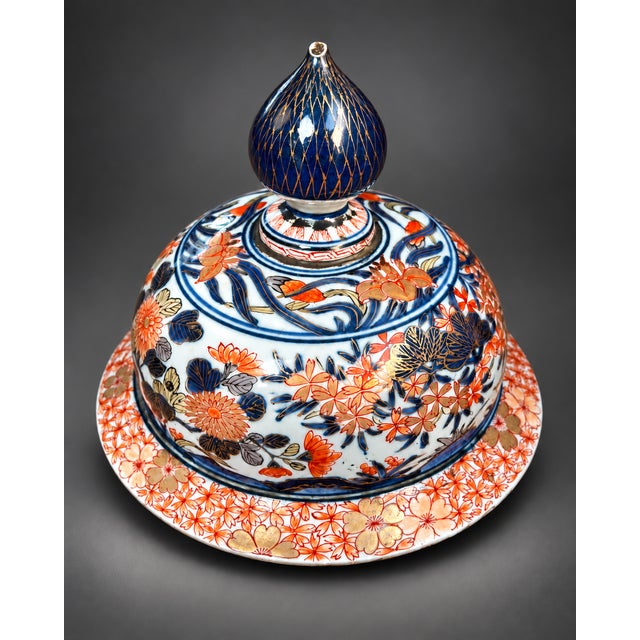 18th Century Japanese Covered Potiche in Arita Porcelain with Imari Decoration, , 1690 For Sale - Image 10 of 13