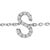Contemporary 10K White Gold Diamond Accent "S" Initial Charm and Link Bracelet For Sale - Image 3 of 6