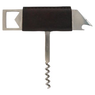 Bird Bottle Opener in Leather attributed to Carl Auböck for Amboss Austria, 1960s For Sale