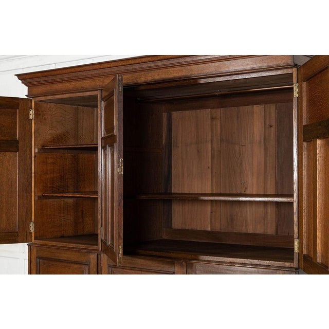 Large 19th Century English Oak Housekeepers Cupboard, 1895 For Sale - Image 14 of 18