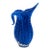 Vintage Cobalt Murano Style Swirl Vase or Pitcher For Sale