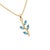 Capture the vibrant blue of clear summer skies with this stunning botanical branch pendant. Featuring brilliant natural...