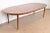 1950s Bert England for Johnson Furniture Patchwork Walnut Extension Dining Table, Newly Refinished For Sale - Image 5 of 13