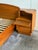 Mid Century Modern Teak Queen Bed Frame With Matching Nightstands & Built-in Storage Drawers For Sale - Image 4 of 10