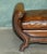 Animal Skin Antique Edwardian Sculptural Leather Scroll End Ottomans, 1910, Set of 2 For Sale - Image 7 of 18
