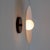 Glass Dish Wall Sconce, 3in Glass Globe, Modern Led Wall Sconce, by Research.Lighting For Sale - Image 7 of 8