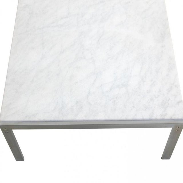 PK63 Coffee Table in White Marble by Poul Kjærholm, 1990s For Sale - Image 4 of 18