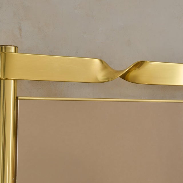 Italian Smoked Bronze Wall Mirror No. 02 Attributed to Luciano Frigerio, 1970s For Sale - Image 12 of 12