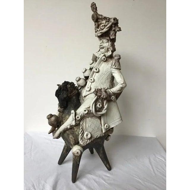 Signed Ceramic Russian Cossack on Horse For Sale In New York - Image 6 of 13