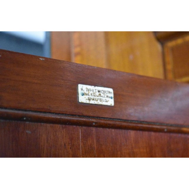 Edwardian Mahogany Triple Wardrobe, 1900 For Sale - Image 11 of 12