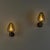 Model V-220 Sconces in Amber Glass and Brass by Hans-Agne Jakobsson, 1960s, Set of 2 For Sale - Image 3 of 18