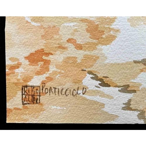 Watercolor 50cm x70 cm. Excellent condition, no defects. Artist's signature on the work. Aldo Riso was born in 1927 in...