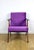 Vintage armchair similar to VAR in purple velvet - 2 pieces available. A classic vintage armchair, very similar to the Var...