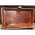 Antique Chinese Red Leather Lacquered Wood Document Box. Beautifully painted on all sides and inside top cover with...