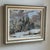 Traditional 1937 Winter Landscape, Oil on Canvas -- Framed For Sale - Image 3 of 11