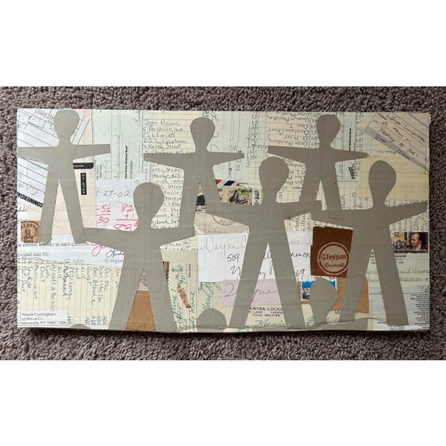 Contemporary Collage by Wayne Cunningham ‘Stop War’ For Sale In Philadelphia - Image 6 of 7