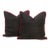 Pair of Morbi Black Dotted Ahir Handloom Pillows For Sale
