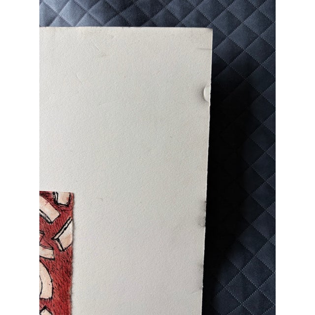 Paper Ruth Esserman Abstract Architectural Mixed Media on Paper, Signed 2003 For Sale - Image 7 of 8