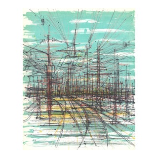 1959 Jean Carzou Lithograph "La Voie Ferrée" For Sale