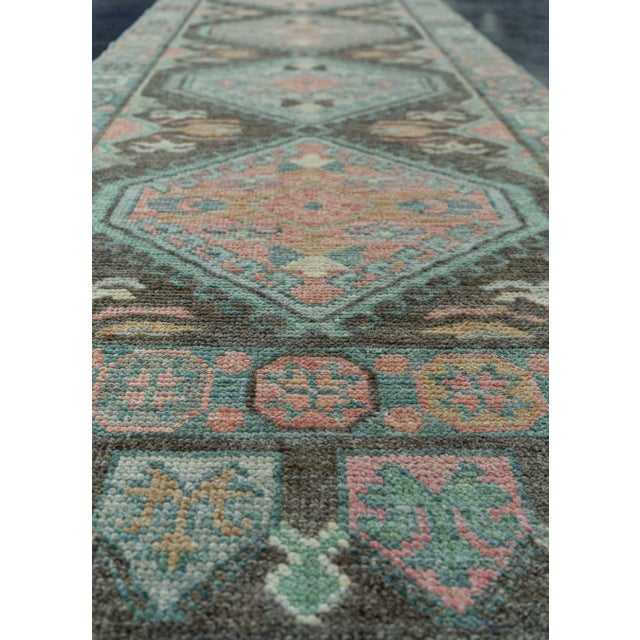 Turkish Oushak Rug 2'9" x 8'7" #20033 For Sale In Houston - Image 6 of 8