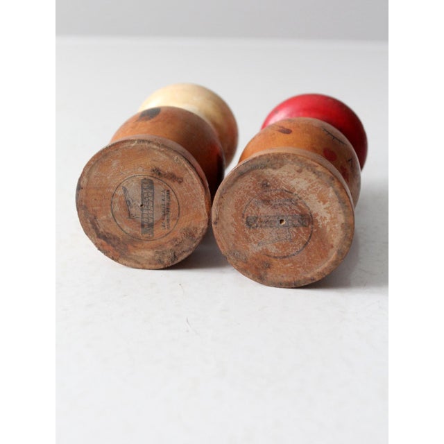 Mid-Century Modern Mid-Century Japanese Salt & Pepper Shakers Pair For Sale - Image 3 of 9