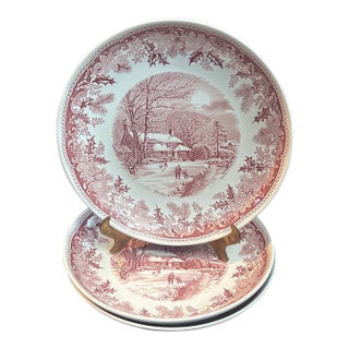 Spode Winters Eve Pasta Bowls - Set of 3 For Sale