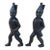 19thc Cast Iron Hessian Soldiers Andirons For Sale