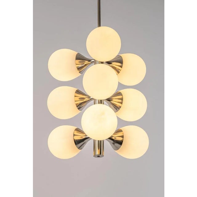 Metal Sputnik Molecular Shape Pendant Light, Germany, 1970s For Sale - Image 7 of 11