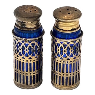 Vintage European Salt and Pepper Shaker For Sale