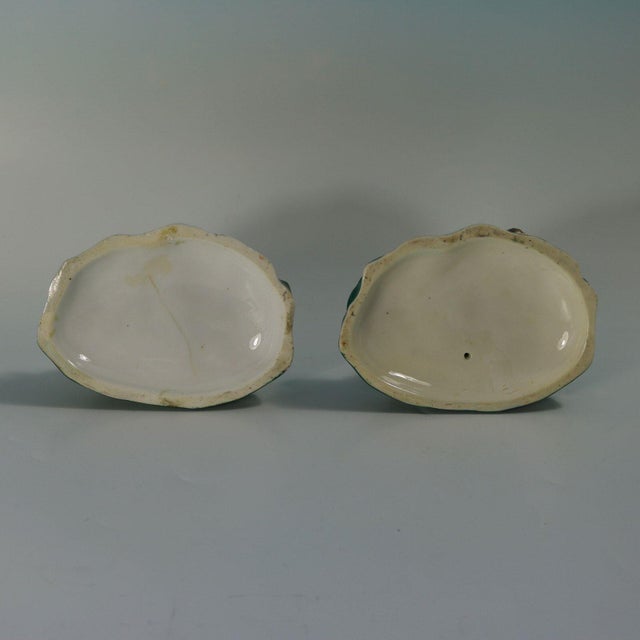 Rare Pair Staffordshire Lion and Lioness Figures For Sale - Image 10 of 15