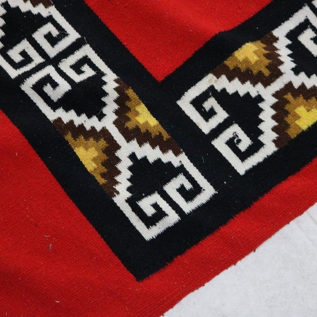 1930s Antique Southwest Native American Handwoven Blanket C1930 For Sale - Image 5 of 9