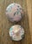 1980s Palm Beach Peach Pair of Floral Ginger Jars For Sale - Image 10 of 11