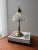Metal Vintage Brass Table Lamp with Glass Shade, 1960s For Sale - Image 7 of 9