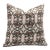 Fabdivine Handmade Block Printed Cushion Cover 14x20 Inch Off-White Linen-Hridyavan For Sale