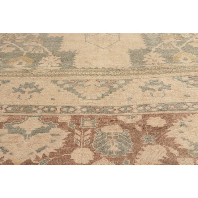 Mid 20th Century Vintage Turkish Oushak Rug, 07'09 X 12'09 For Sale - Image 5 of 10