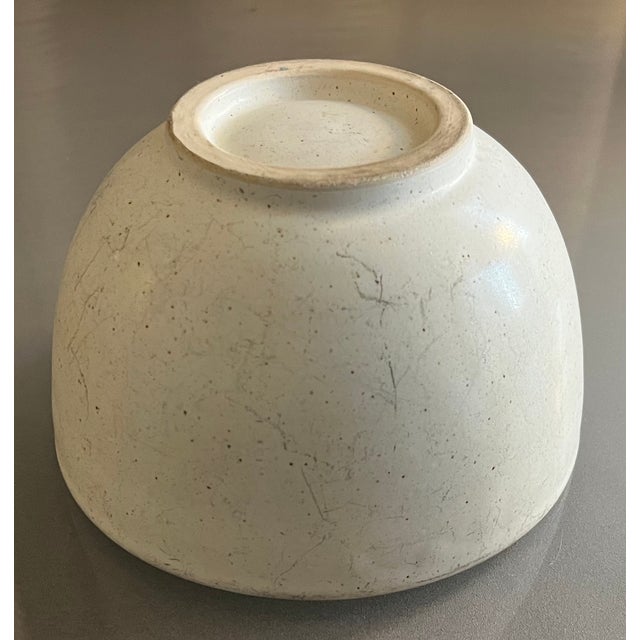Mid-Century Modern American Art Pottery Small Footed Bowl For Sale - Image 13 of 14