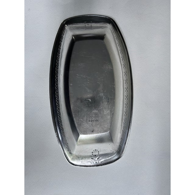 Reticulated Silver Plate Serving Bowl, C. 1940 For Sale - Image 14 of 16