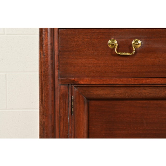 Antique American Empire Mahogany Sideboard With Mirrored Backsplash, Circa 1890s For Sale - Image 9 of 14