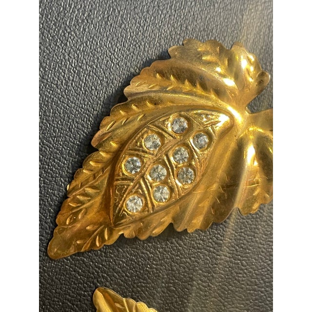 1930s Art Deco Era Coro Style Set of Matching Fur Clips For Sale In South Bend - Image 6 of 6