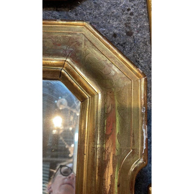 Antique Louis Philippe Gold Leaf Mirror | French Giltwood Wall Mirror, Circa 1860, Provence For Sale - Image 6 of 7