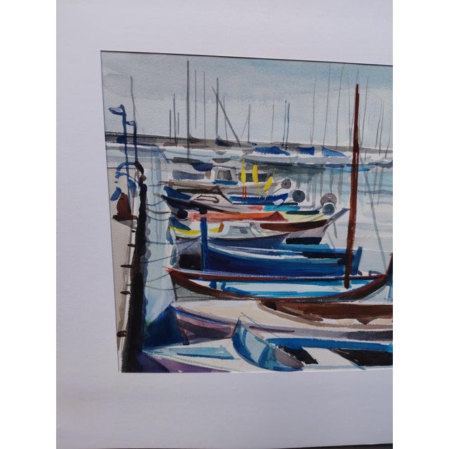 Michel Roubille, L'Île d'Yeu, 1987, Watercolor For Sale - Image 4 of 6
