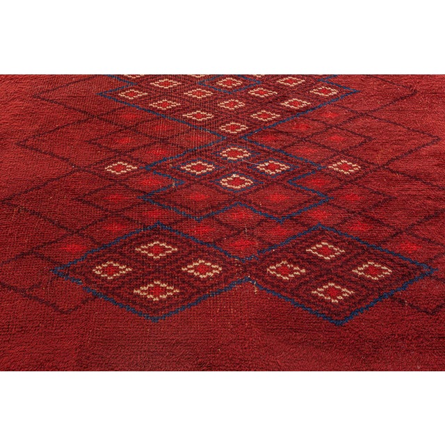 Art Deco Doris Leslie Blau Vintage French Art Deco Red Rug by Paul Leleu For Sale - Image 3 of 9