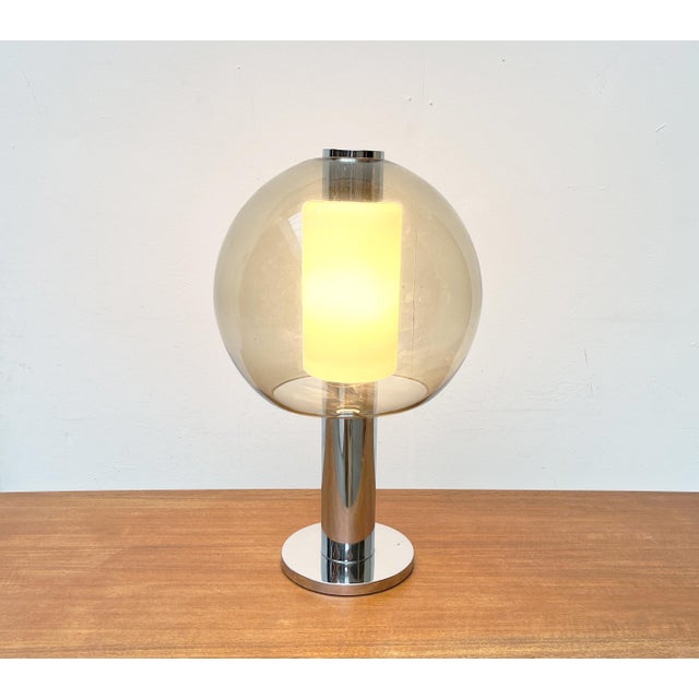 Mid-Century Space Age Chrome and Glass Globe Table or Floor Lamp, 1960s For Sale - Image 14 of 18