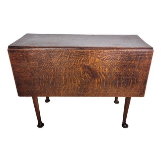 Georgian Drop-Leaf Dining Table in Oak, 1820s For Sale