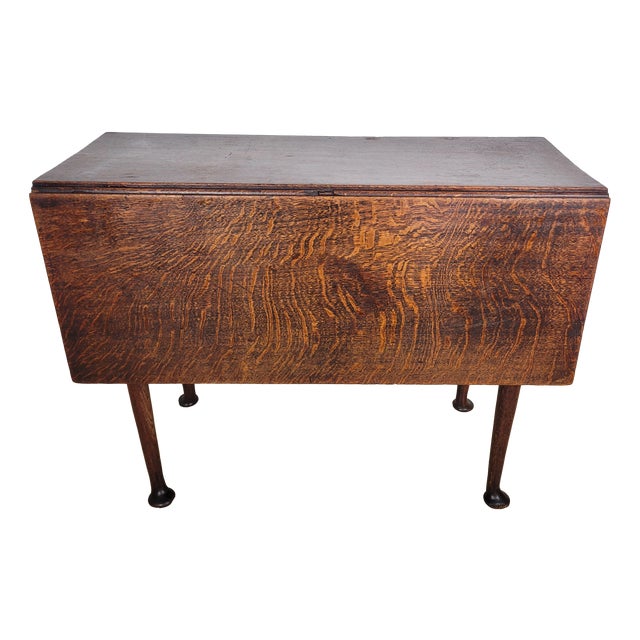 Georgian Drop-Leaf Dining Table in Oak, 1820s For Sale
