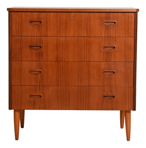 Vintage Swedish Teak Chest of Drawers, 1950s