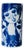 Mini Bjørn Wiinblad Mid Century Modern Blue and White Glazed Porcelain Vase For Sale