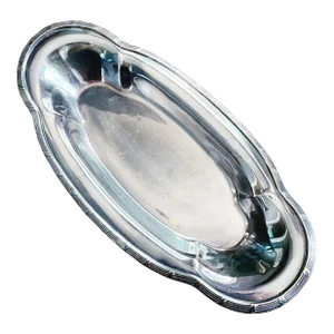 Early 1900s Antique Silver Tray From Fall River Line Steamship Providence