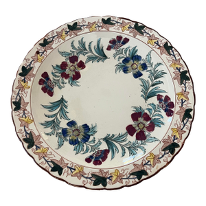 Vintage Fred Roberts Company Fall Floral Platter, Made in Japan