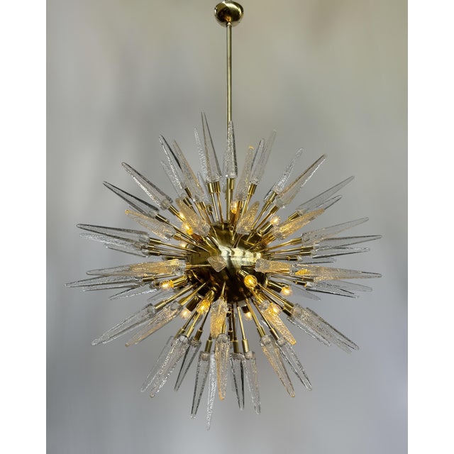 Brass 21st Century Puntali Sputnik Chandelier by Fabio LTD For Sale - Image 8 of 8